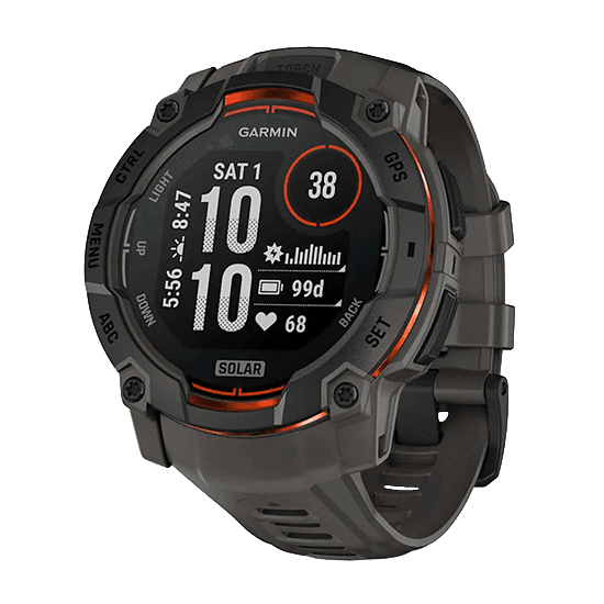 Smartwatch GARMIN Instinct 3 Solar 50 mm (Redondo - Android, iOS - Digital - Preto)
