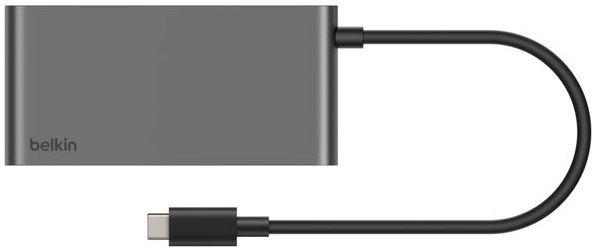 Hub USB-C 5 em 1 BELKIN Connect AVC022HQSGY (0,2 m - Windows, macOS, ChromeOS - Cinzento Espacial), miniatura 3