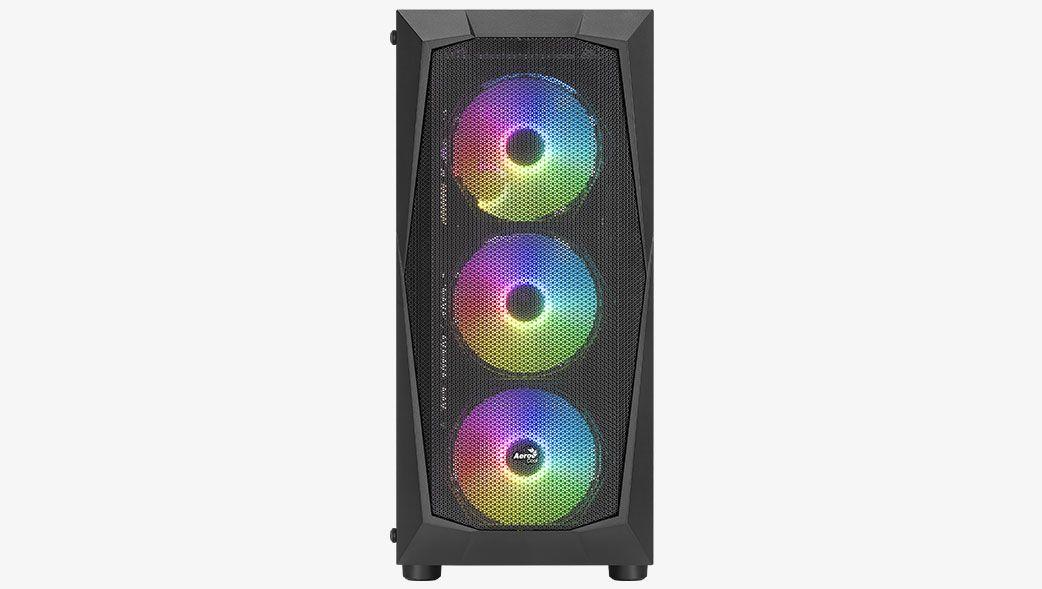 Caixa ATX AEROCOOL Falcon ARGB (ATX, micro-ATX, Mini-ITX - Torre média - micro-ATX, Mini-ITX, ATX - Preto), miniatura 3