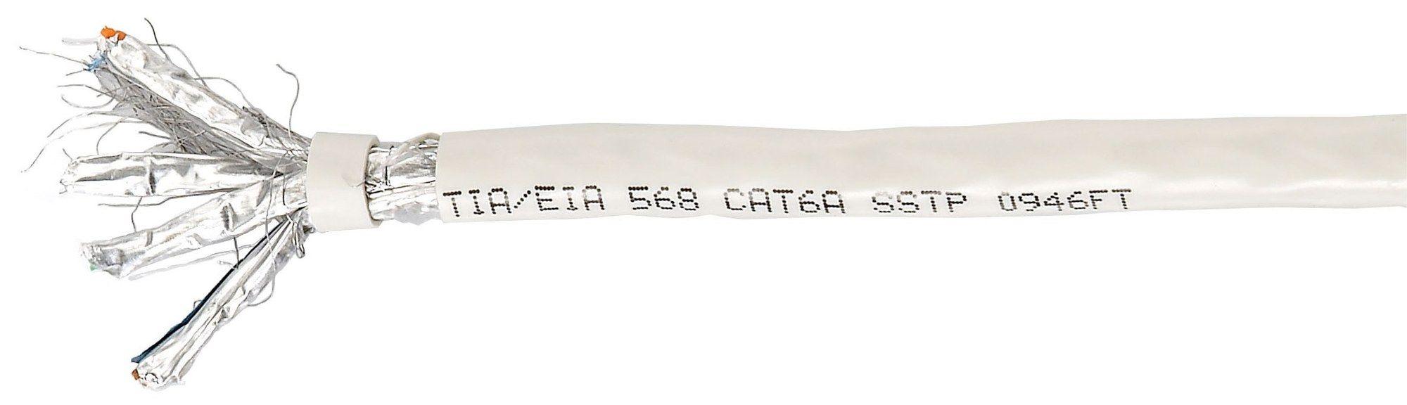 Bobine de Cabo de Rede EQUIP 401493 (305 m - Cat6A - Cinza)