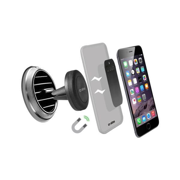 Suporte Magnético para Telemóvel de Automóvel SBS TESUPPUNIVAIRMAG (Preto), miniatura 2