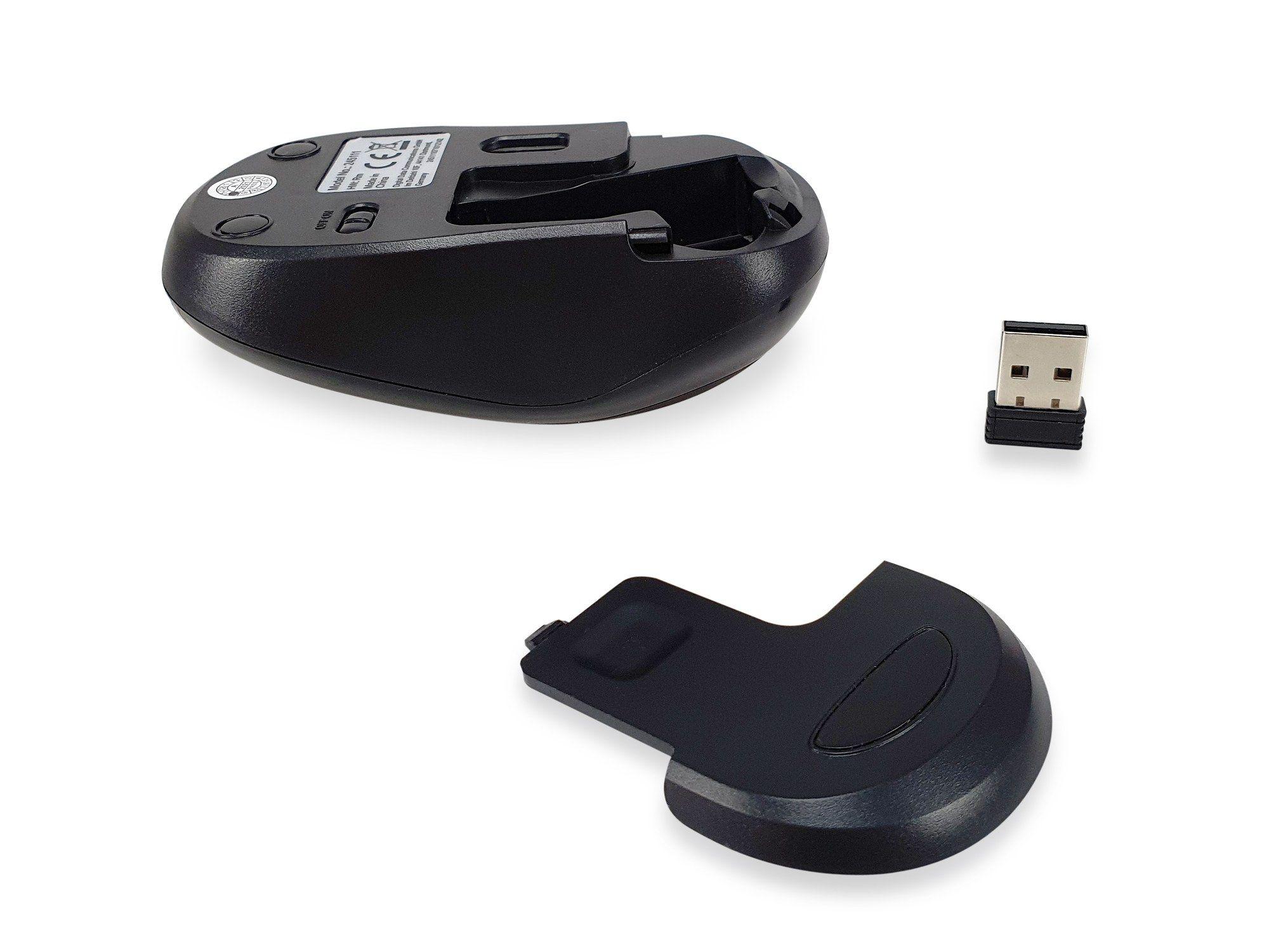 Rato EQUIP Comfort Wireless 245113 (Ambidestro - 1200 DPI - Ótica - Vermelho) — miniatura 3