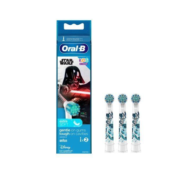 Cabeças de Escova de Dentes ORAL-B Kids Star Wars 404309 (Branco)