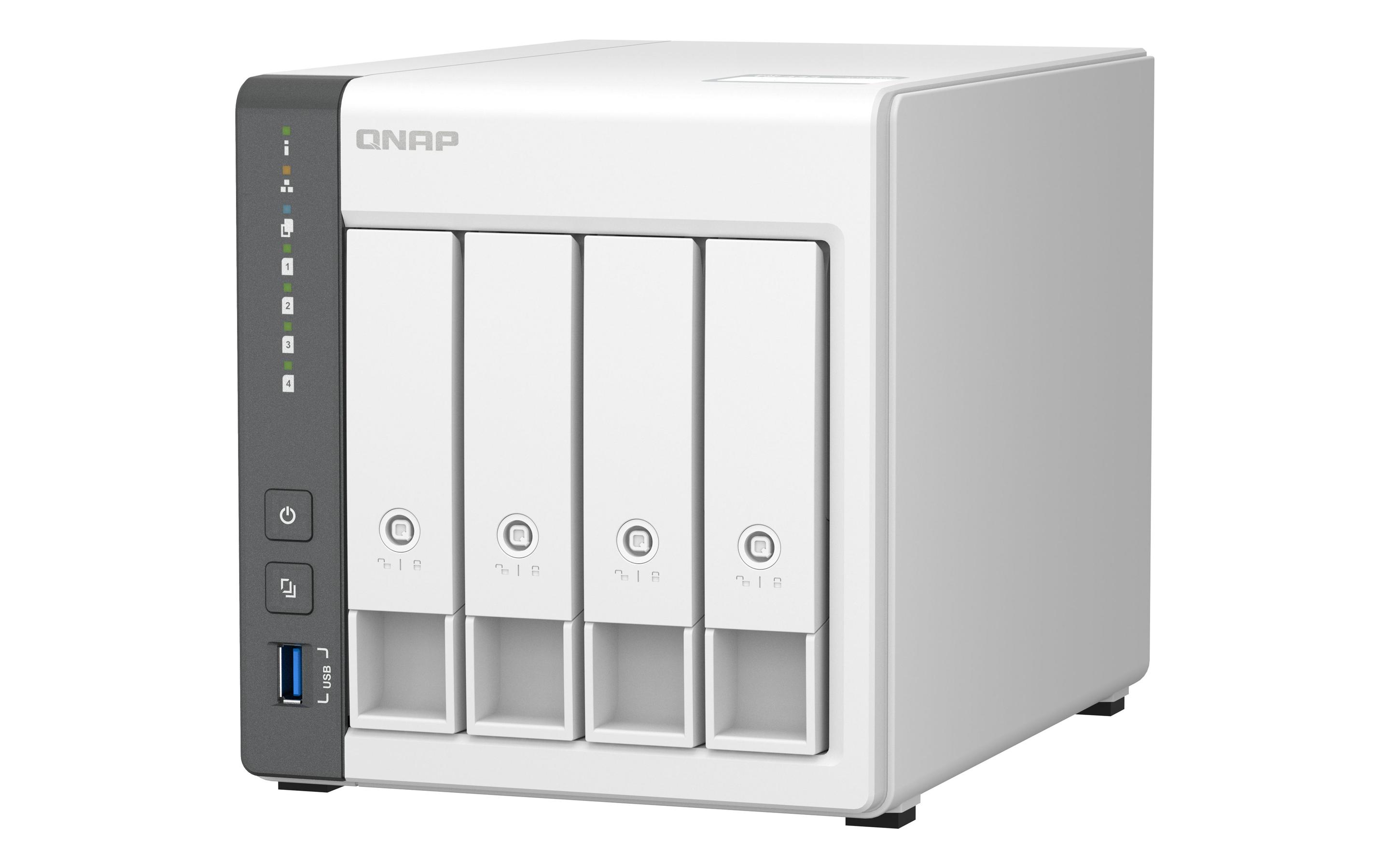 NAS QNAP TS-433 (Serial ATA III, Serial ATA II - 4 GB - 4 baias - Branco), miniatura 4