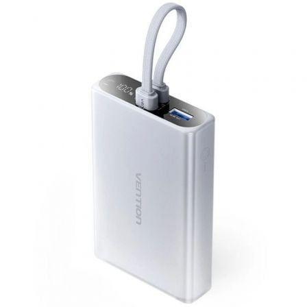 Powerbank VENTION FHZM0 (10000mAh - 38,5 Wh - USB Tipo-C - Cinzento)