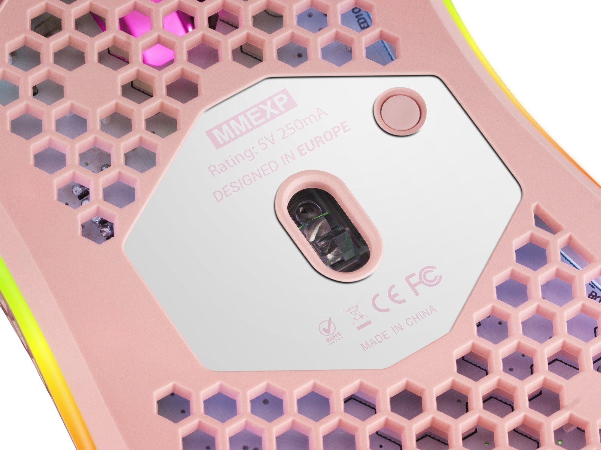 Rato Gaming MARS GAMING MMEXP (Para mão direita - 32000 DPI - Ótico - Rosa), miniatura 6