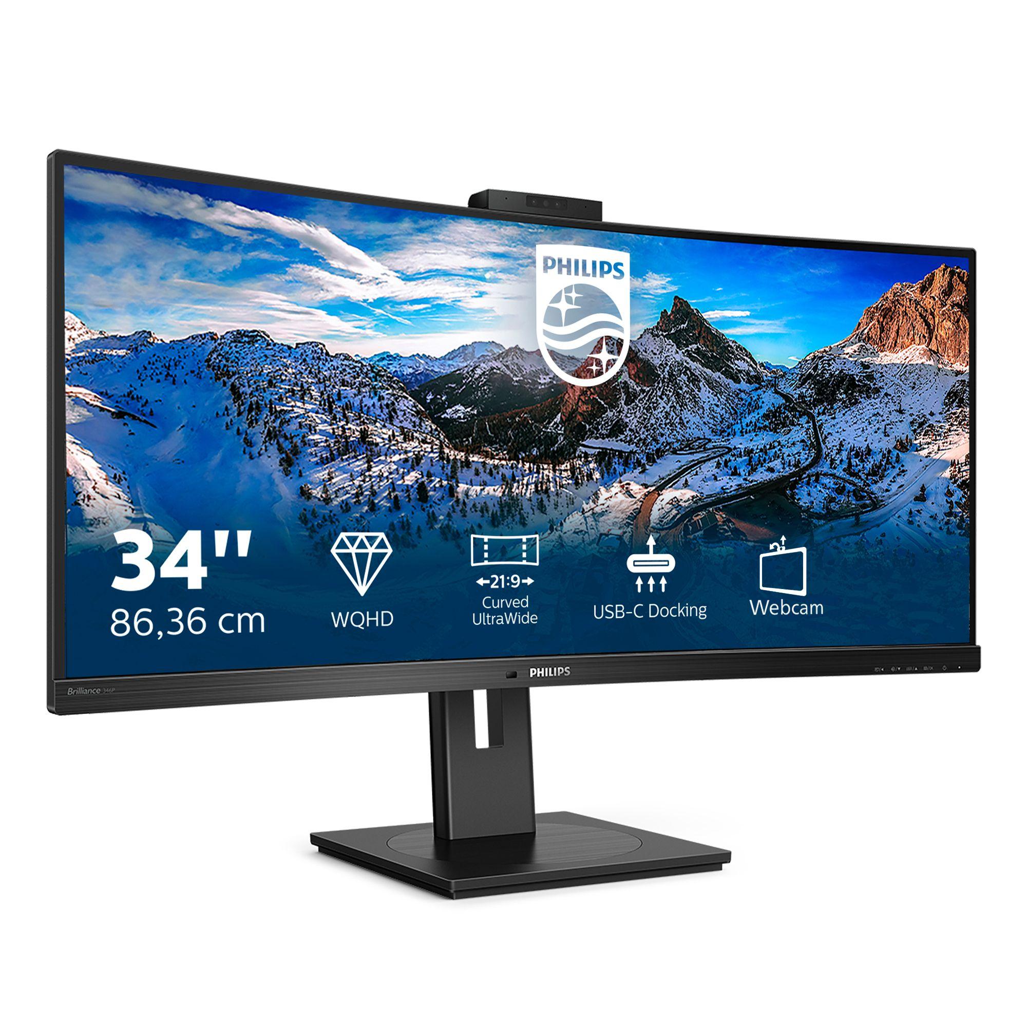 Monitor PHILIPS 346P1CRH/00 (34" - VA - 100 Hz - Preto) — miniatura 2