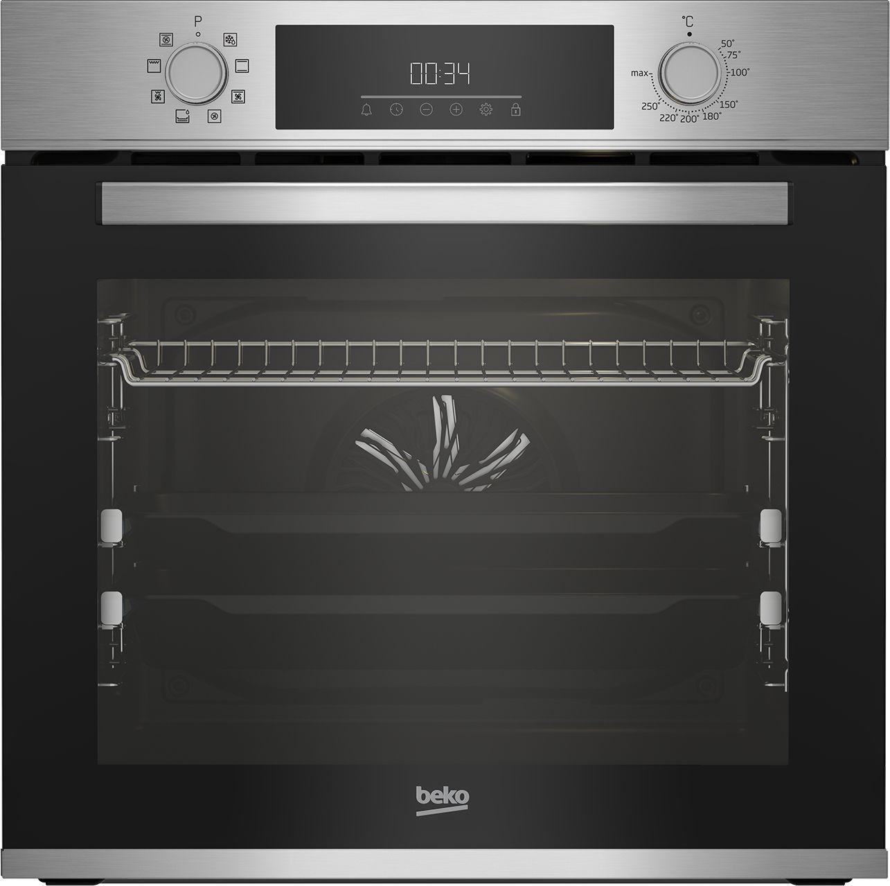 Forno Encastre BEKO BBIM12301X (Forno elétrico - 72 L - Altura 59,5 cm - Preto e Inox)