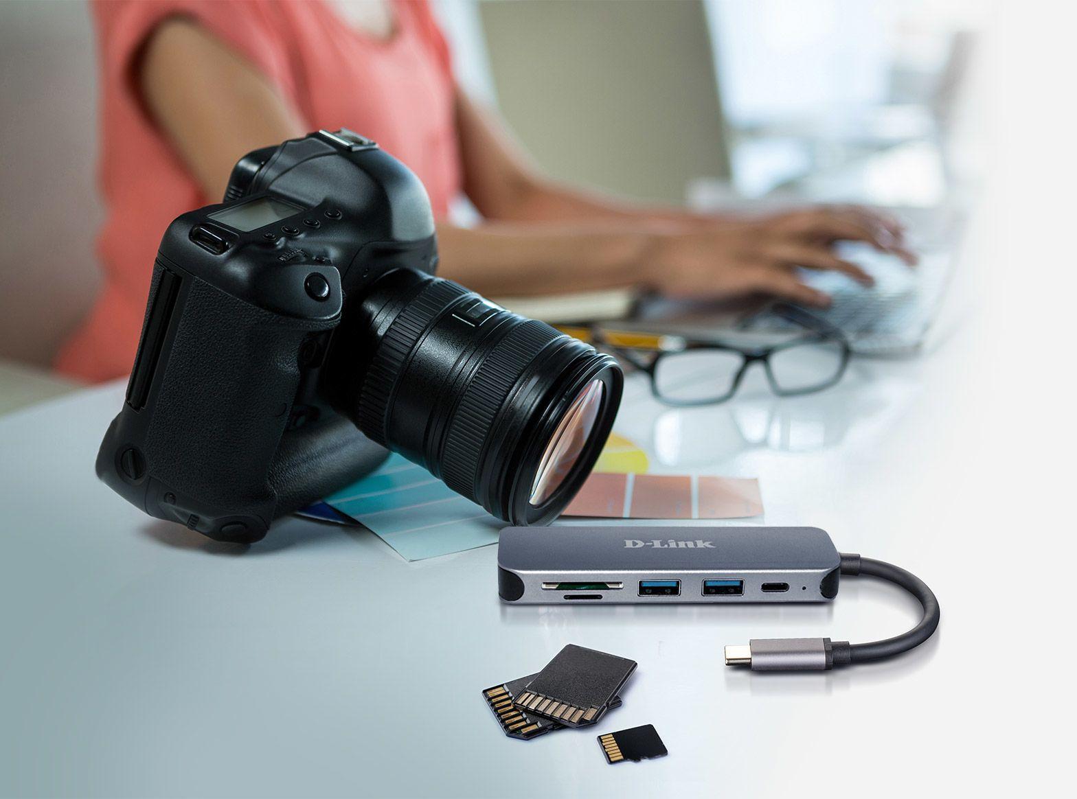 Hub USB-C D-LINK DUB-2325 (Cinzento), miniatura 3
