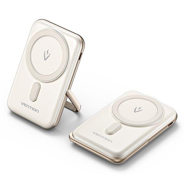 Powerbank Magnética VENTION FHNW0 (10000mAh - 38,5Wh - Até 20W - Branco), miniatura 3