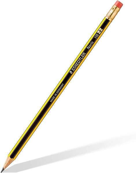 Lápis de Grafite STAEDTLER Noris 122 (Madeira de cedro - Preto e Amarelo)