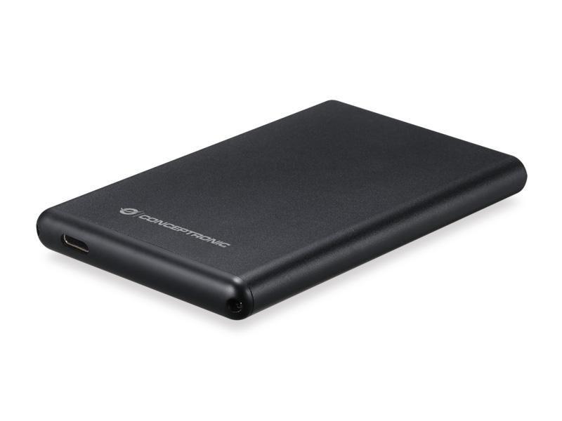Caixa Externa SATA 2,5" CONCEPTRONIC HDE02B (2,5" - USB Type-C - Preto)