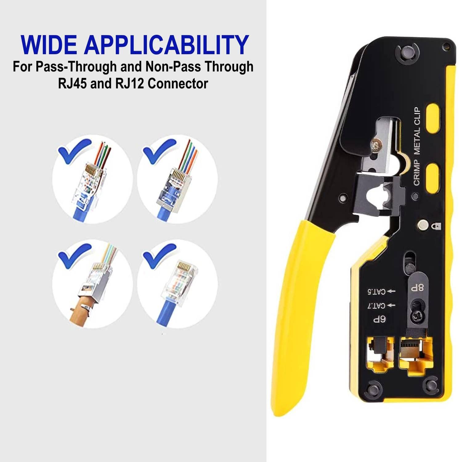 Alicate de Crimpagem EWENT EW9006 (Preto/Amarelo), miniatura 2