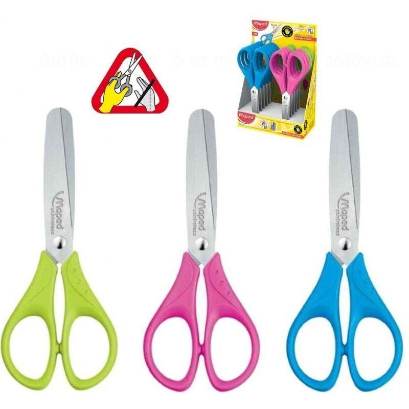 Tesoura Escolar para Esquerdinos MAPED Essentials (13 cm - Cores Sortidas), miniatura 2