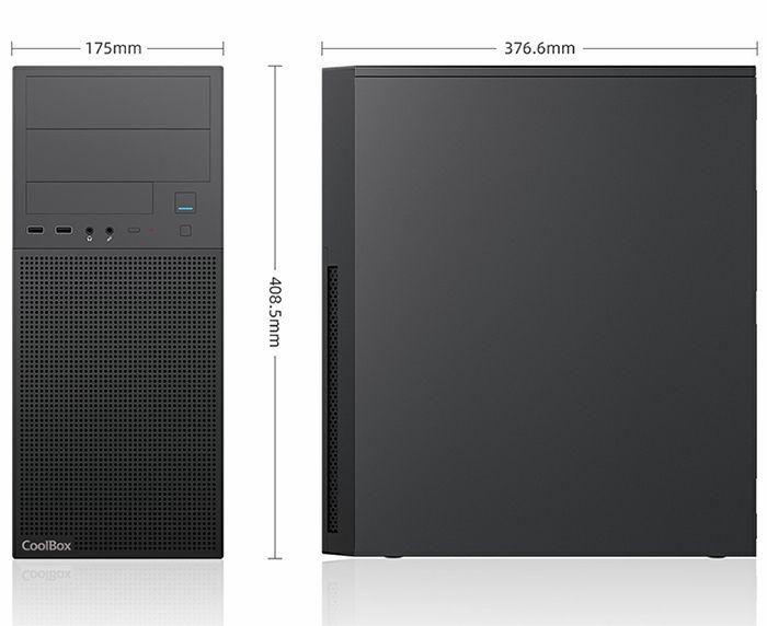 Caixa de Computador COOLBOX A780 (ATX, Micro ATX, Mini-ITX - 650 W - Midi Tower - Preto) — miniatura 6