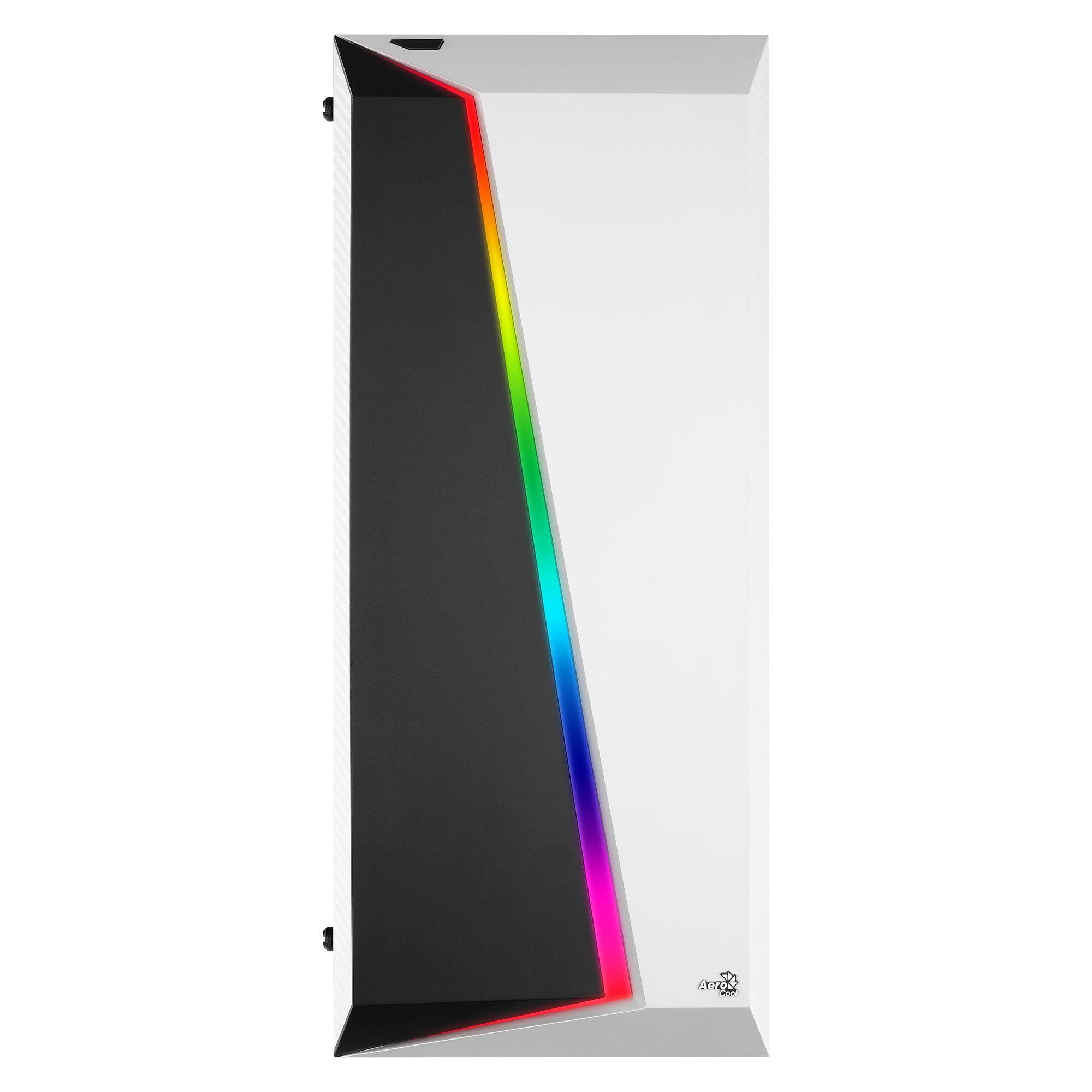 Caixa de Computador AEROCOOL CYLON PRO-G-WT-V2 (ATX, Micro ATX, Mini-ITX - Midi Tower - 16,7 cm - Branco) — miniatura 2