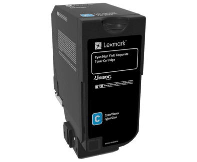 Toner LEXMARK 74C2HCE (12 000 páginas - Lexmark CS725 - Ciano)