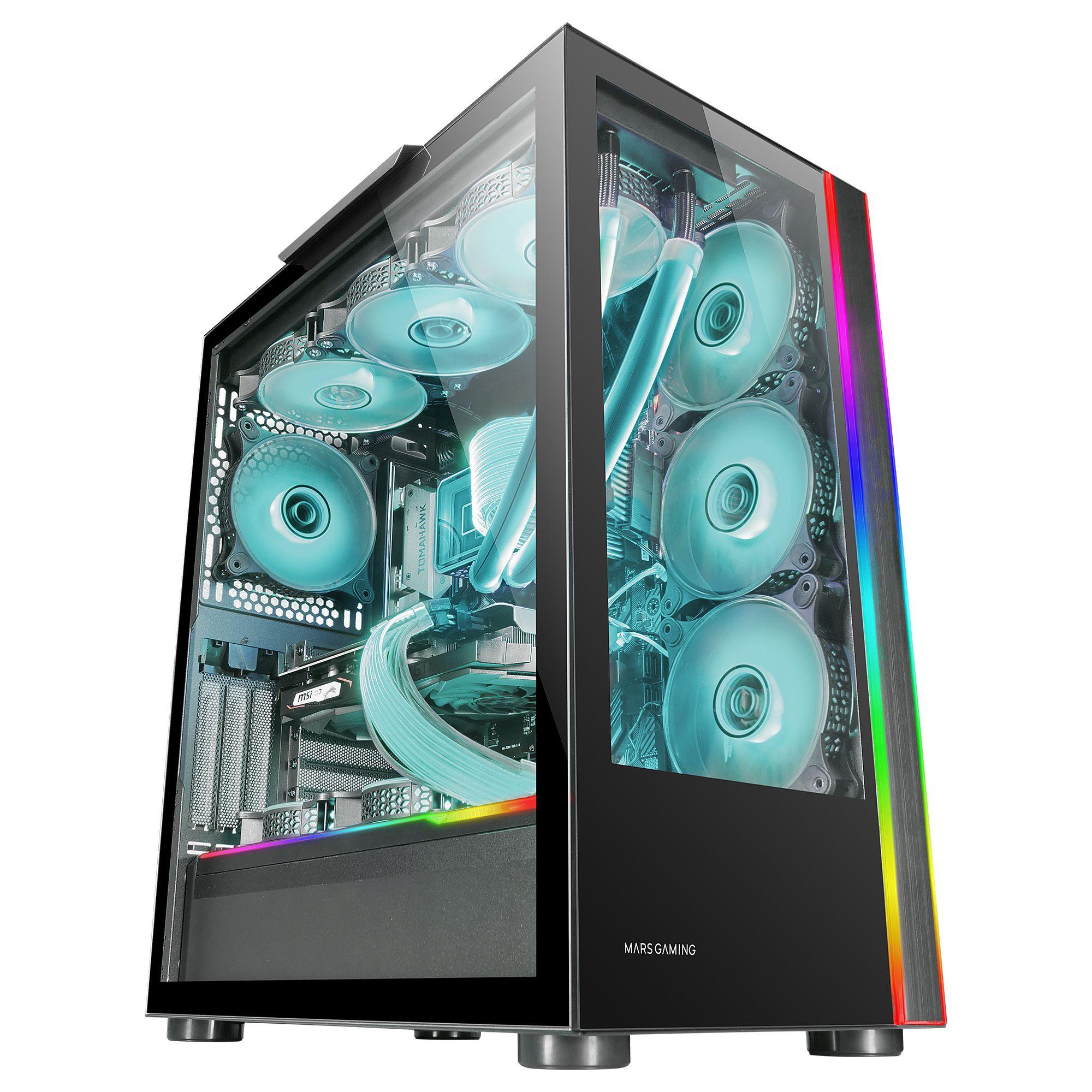 Caixa de Computador MARS GAMING MC-ULTRA XXL (Torre - Vidro temperado - ARGB - Preto)
