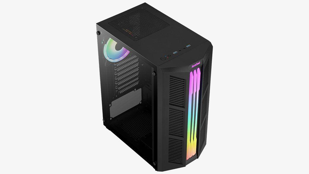 Caixa PC AEROCOOL Prime V2 ACCM-PV29113.11 (ATX, Micro ATX, Mini-ITX - Midi Tower - RGB - Preto) — miniatura 8