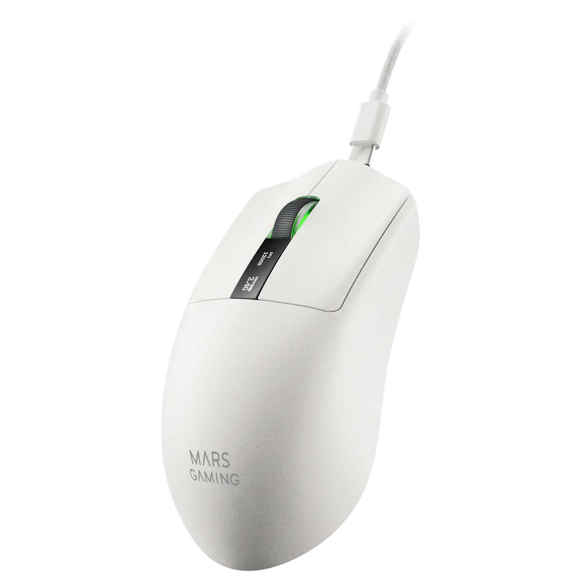 Rato Gaming Sem Fios MARS GAMING MMW-Elite (Mão direita - Branco), miniatura 6