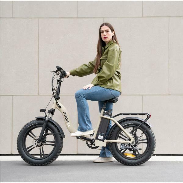 Bicicleta Elétrica NILOX X9 PLUS 20X4P (250 W - 20" - Preto e Areia) — miniatura 11