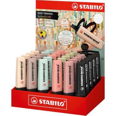 Expositor de Marcadores STABILO BOSS ORIGINAL Naturecolors (Multicolor)