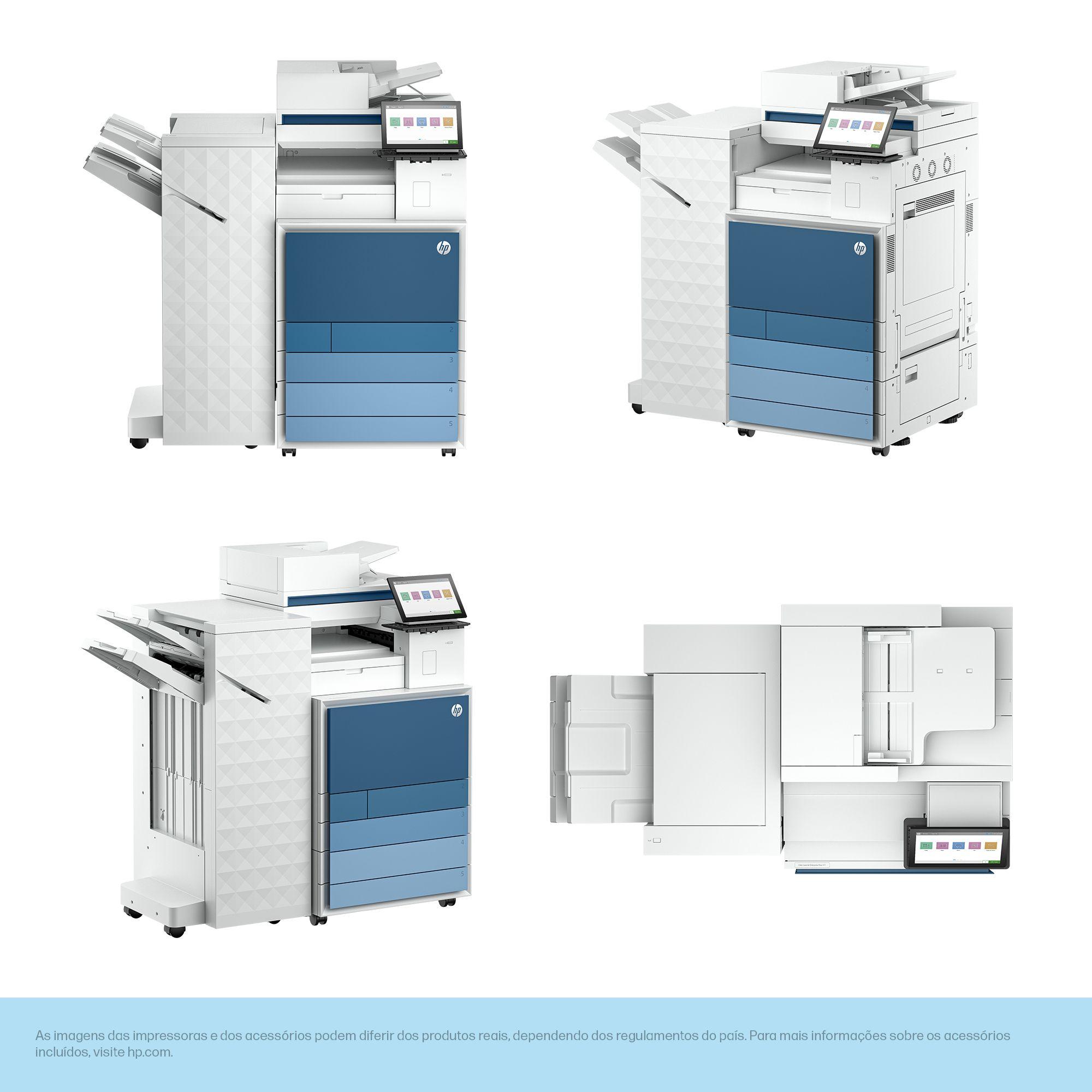 Impressora Multifunções HP LaserJet Enterprise Flow MFP 8801z+ (A3 - Impressão a cores - 2180 folhas - Azul e Branco), miniatura 10