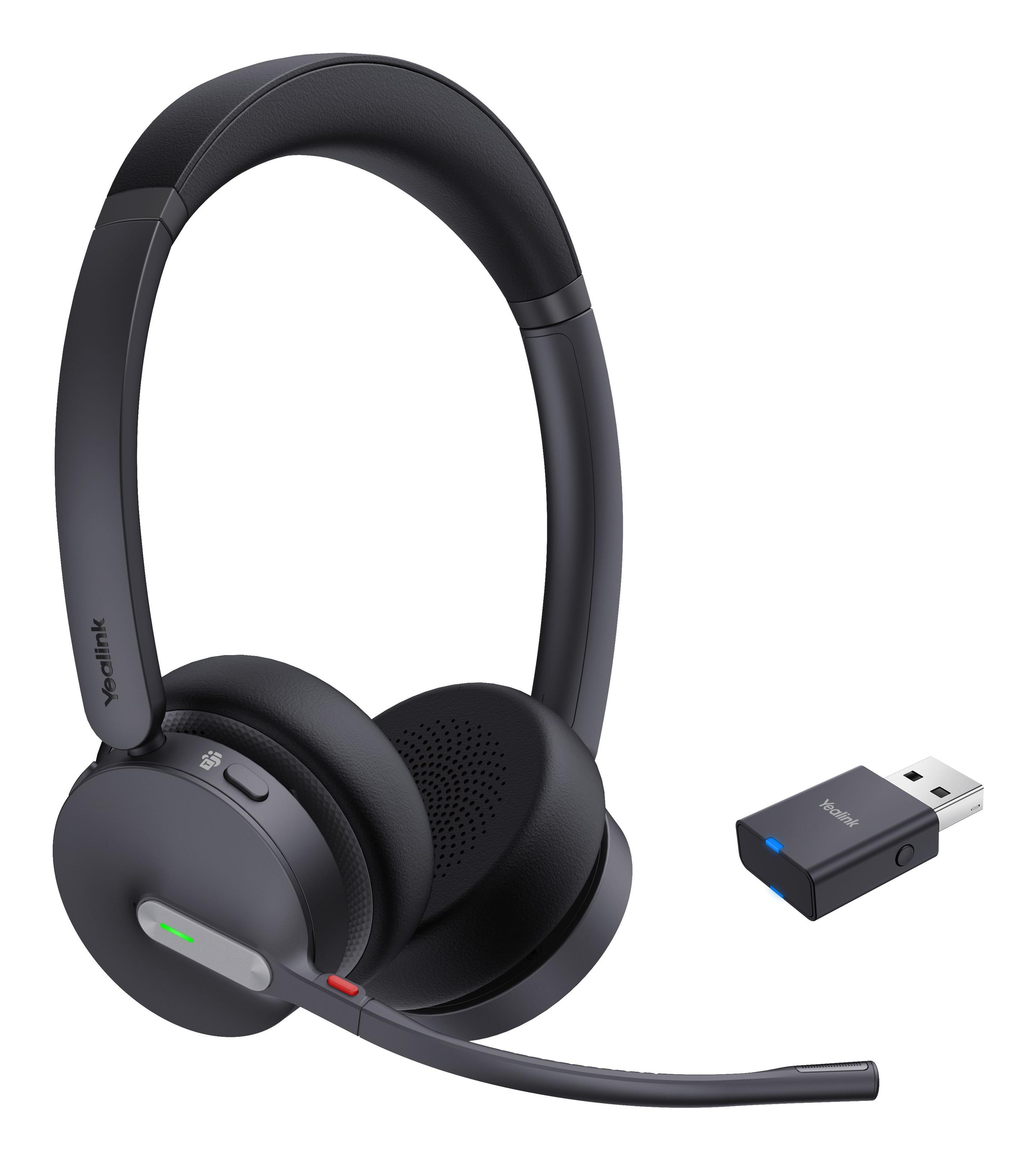 Headset YEALINK WH64 Hybrid Dual Teams (Binaural - Sem fios - Supra-aural - Preto)