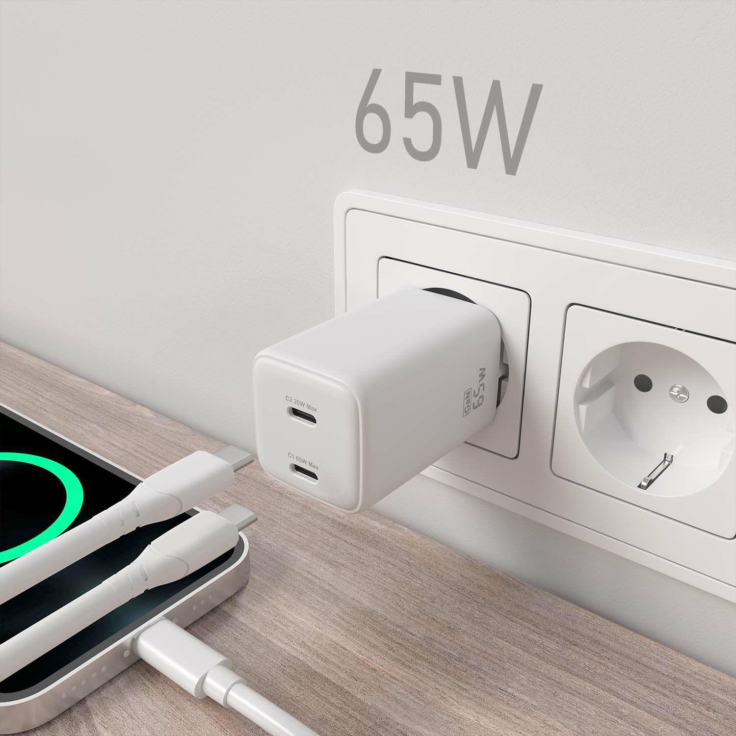 Carregador de Parede AISENS ASCH-65W2P039-W (65 W - Branco), miniatura 5