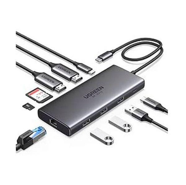 Hub USB-C UGREEN CM639 (SD - Cinzento)