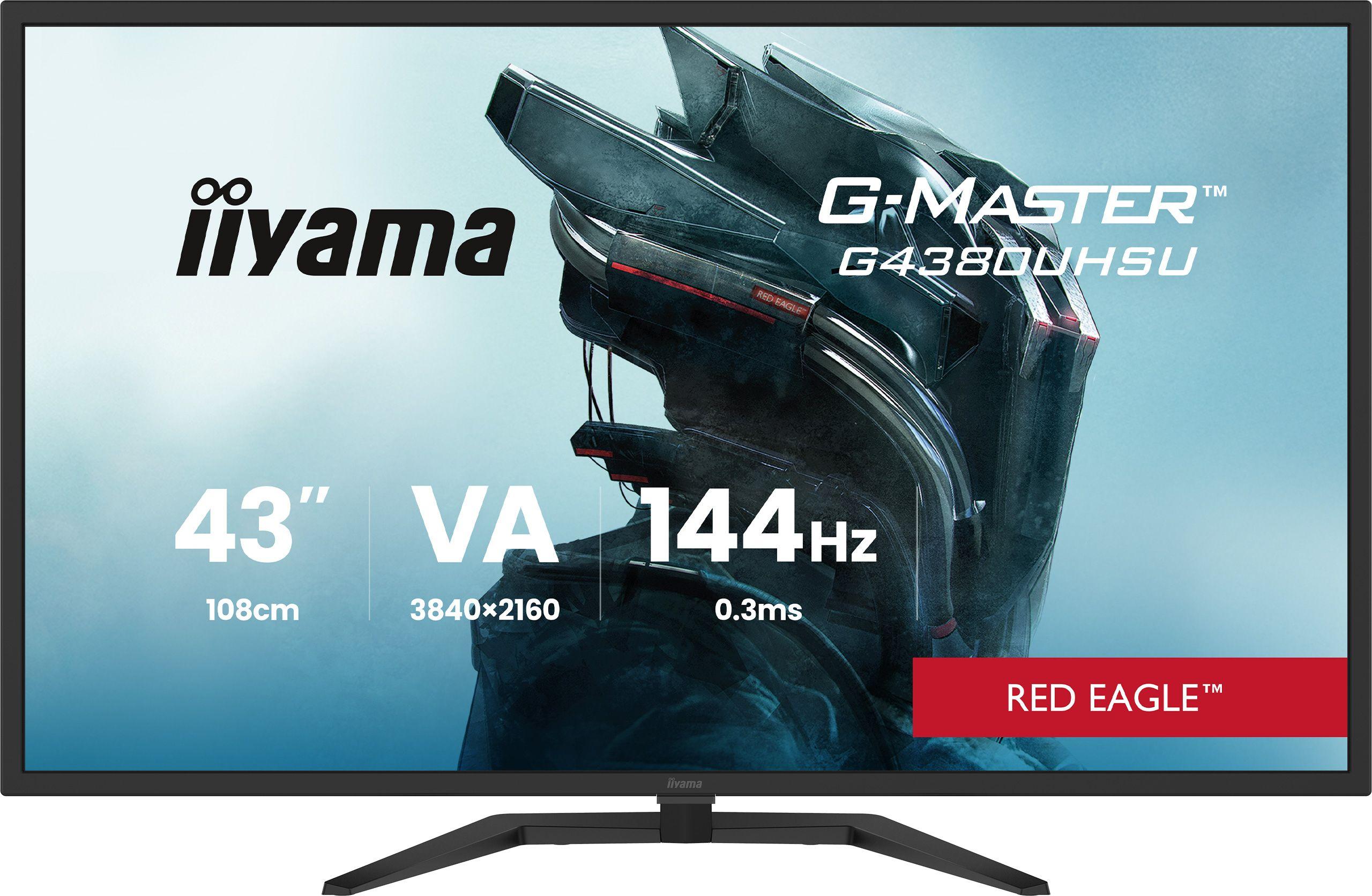 Monitor IIYAMA G-Master Red Eagle G4380UHSU-B2 (42,5" - VA - 144 Hz - Preto) — miniatura 2