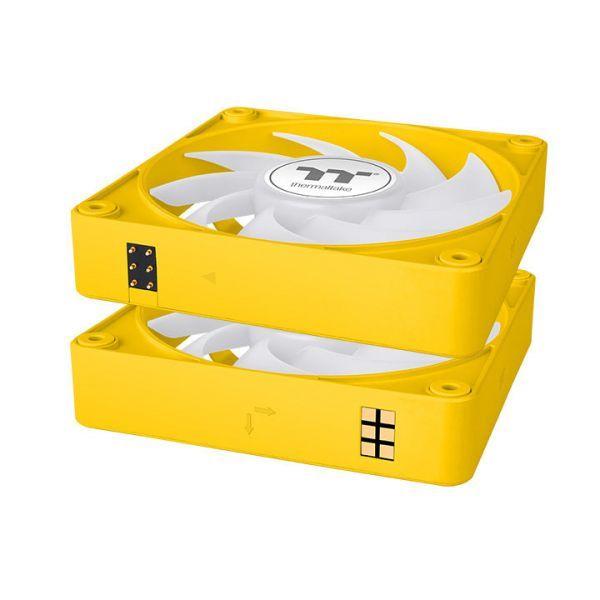 Conjunto de Ventoinhas para Caixa PC THERMALTAKE CT140 EX ARGB Sync Bumblebee (Multicolor - Amarelo), miniatura 2