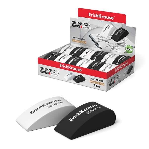 Borracha de Apagar ERICHKRAUSE Sensor (Branco e Preto)