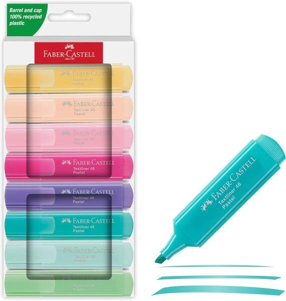 Marcadores Fluorescentes FABER-CASTELL Textliner 46 Pastel (Multicor)