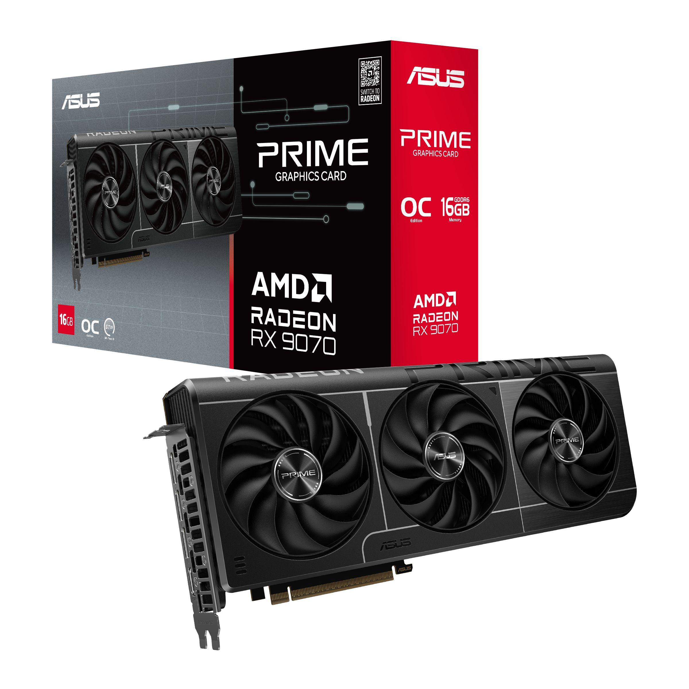 Placa Gráfica ASUS Prime RX9070-O16G (Radeon RX 9070 - 20 Gbit/s - 16 GB - Preto), miniatura 12