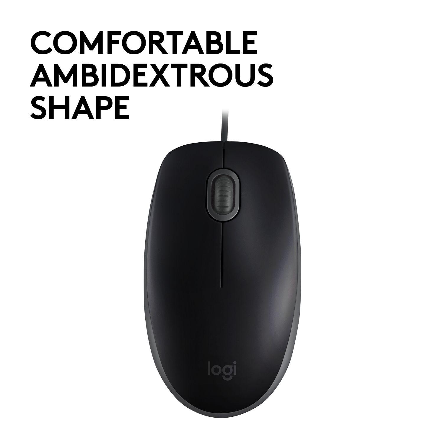 Rato LOGITECH B110 Silent (Ambidestro - 1000 DPI - Ótico - Preto) — miniatura 4