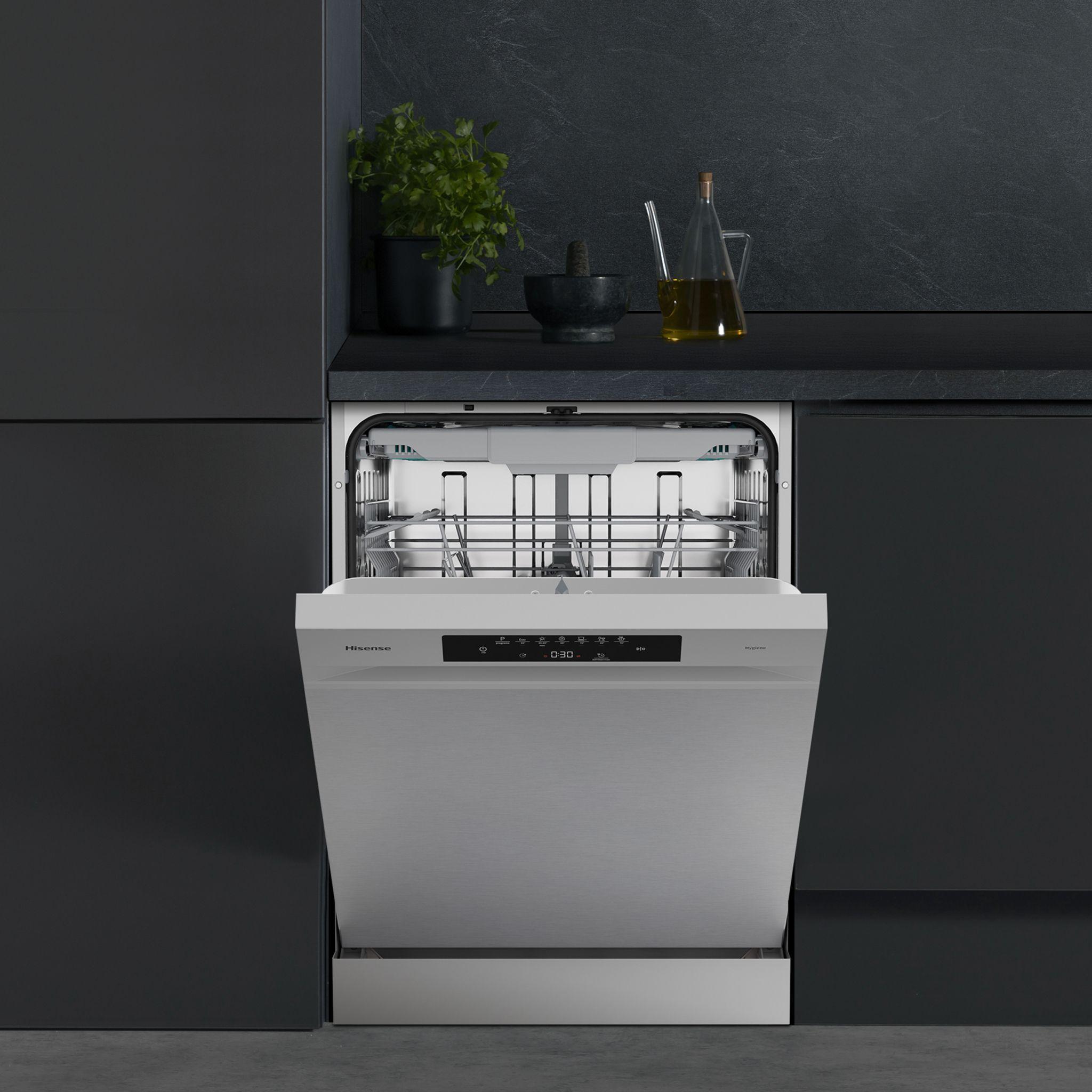 Máquina de Lavar Loiça Independente HISENSE HS643B90X (15 talheres - B - 9,5 l - Cinza Metálico), miniatura 4