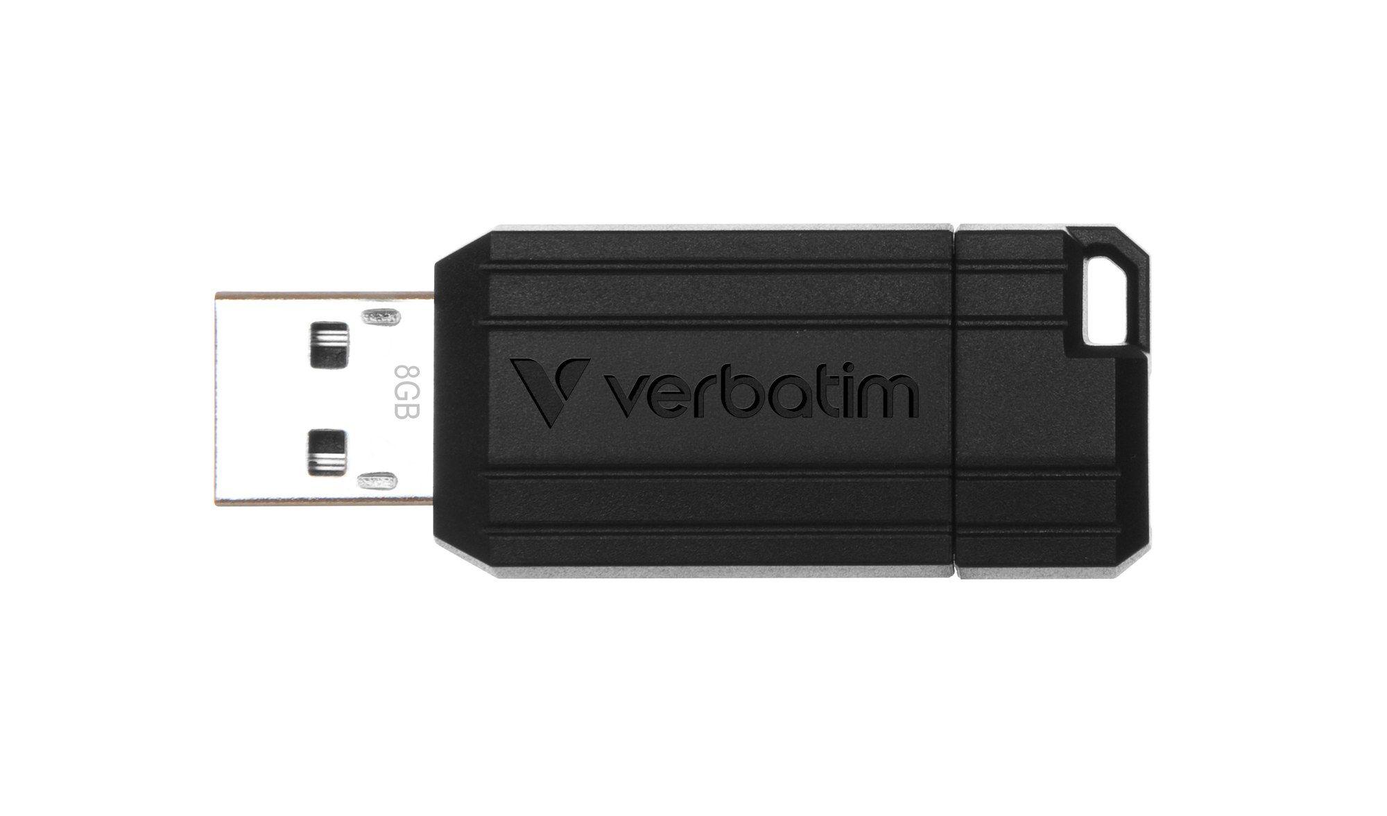Pen USB VERBATIM Store'n'Go PinStripe 49062 (Deslizante - USB Type-A - 10 MB/s - Preto) — miniatura 5