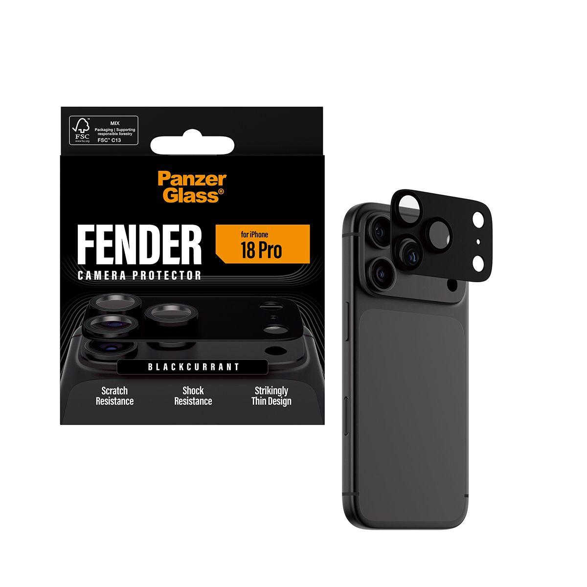 Protetor de Lentes de Câmara PANZERGLASS Fender Camera Protect iPh 18Pro (Apple iPhone 18 Pro - Silicone - Roxo), miniatura 5