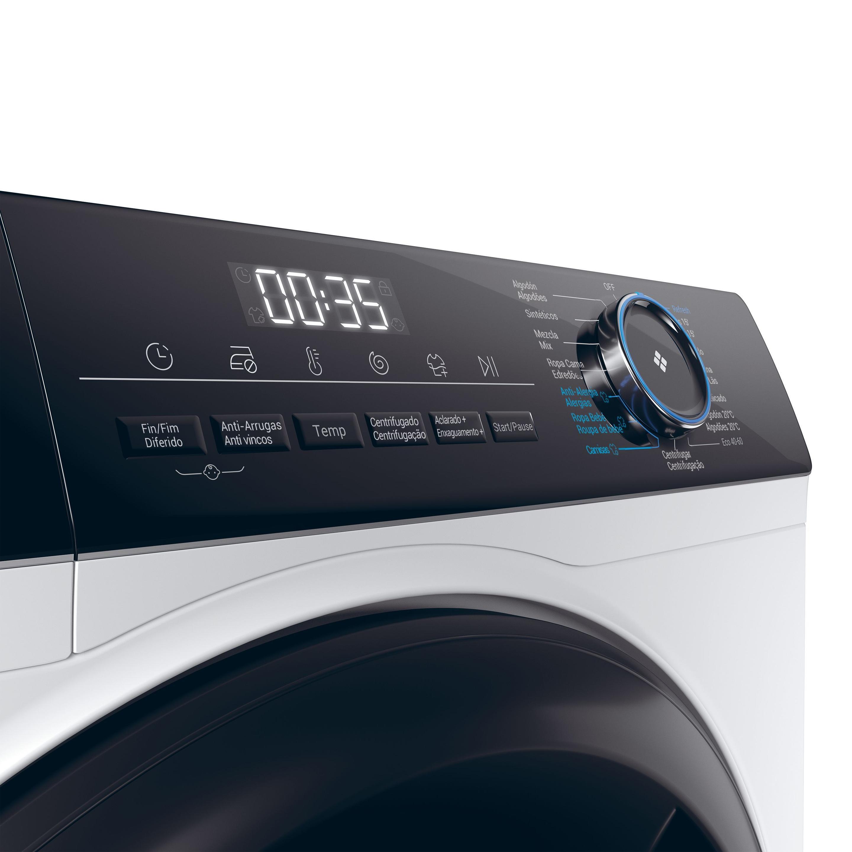 Máquina de Lavar Roupa Independente HAIER HW80-B14939-IB (1400 RPM - B - A - Branco), miniatura 6