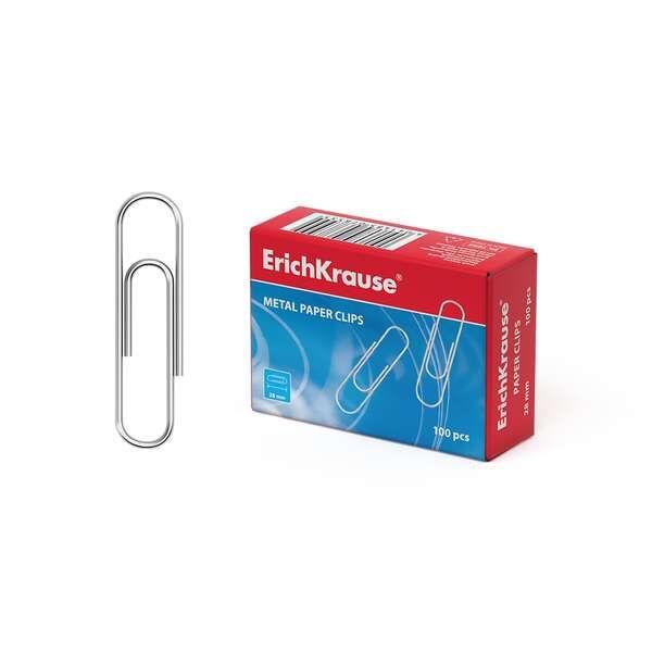 Clips de Papel ERICHKRAUSE 7855 (Aço galvanizado - Prateado)