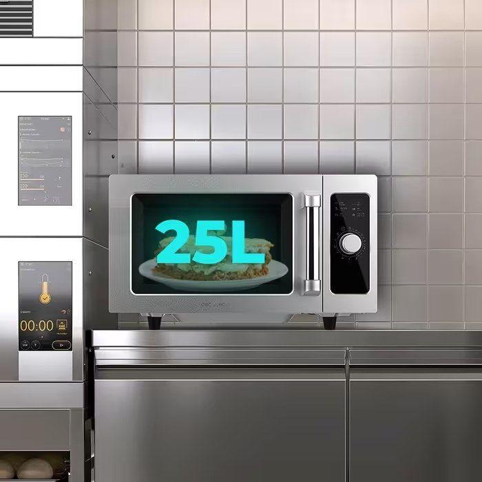 Micro-ondas CECOTEC FlatPro 2500 (1000 W - 25 l - Manípulo - Prateado), miniatura 5