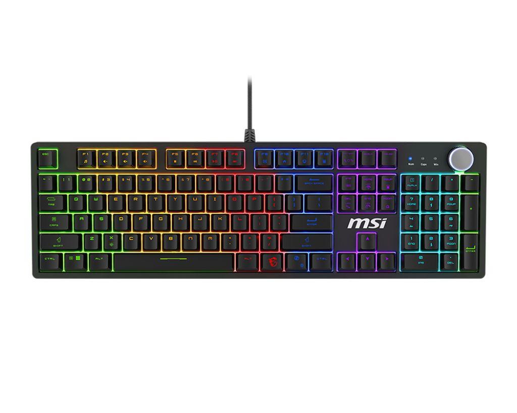Teclado MSI FORGE GK320 RED (Inglês - Mecânico Red - Tamanho completo - Preto)