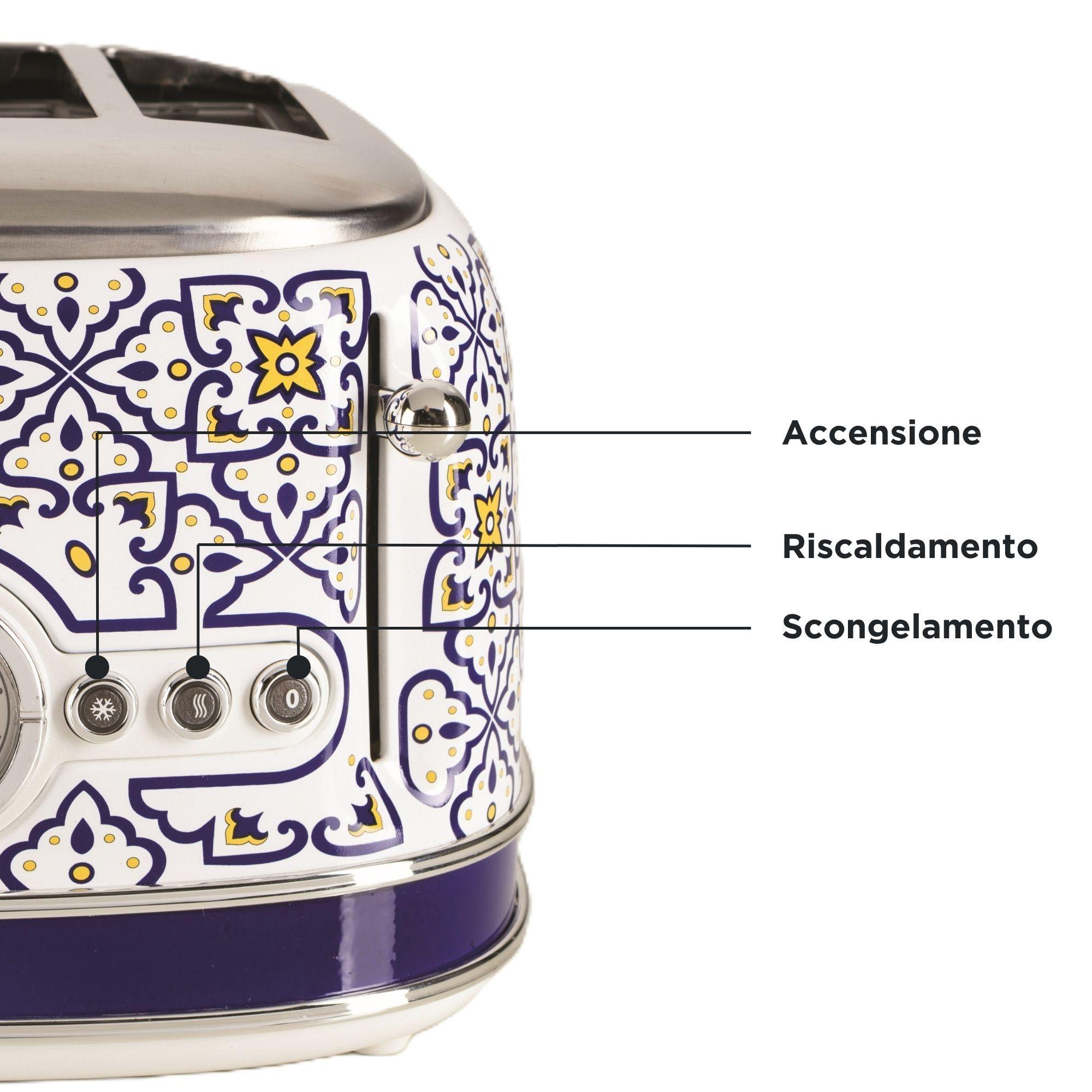 Torradeira ARIETE 0156/0C (1630 W - Altura 20,5 cm - Branco/Azul claro) — miniatura 4