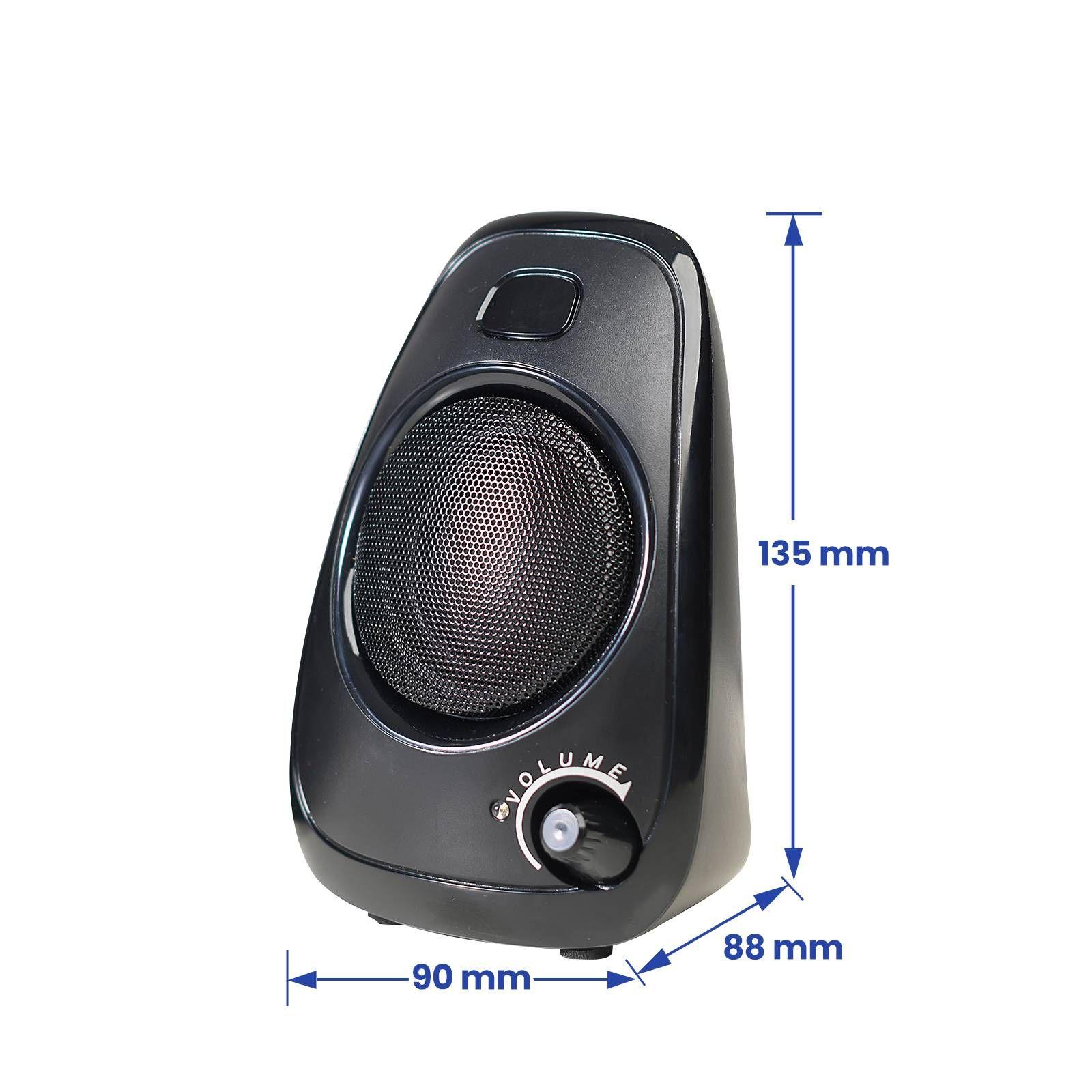 Colunas EWENT EW3527 (Com fios - 6 W - 2.0 canais - Preto), miniatura 4