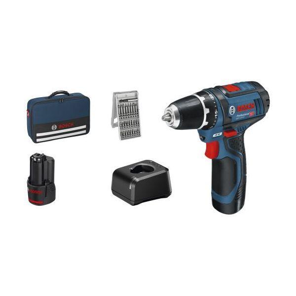 Berbequim Aparafusador BOSCH Professional GSR 12V-15 (Azul e Preto) — miniatura 2