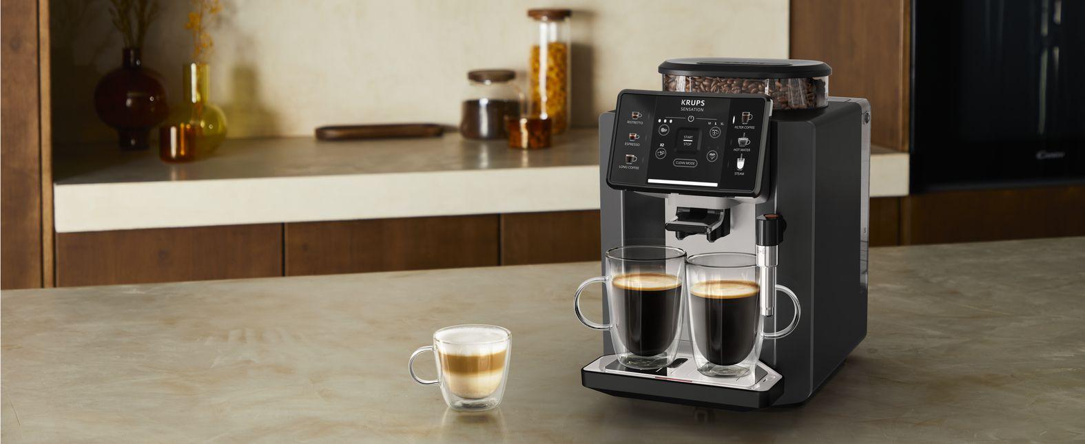 Máquina de Café Automática KRUPS EA910A10 (Grãos de café - 1450 W - 15 bar - Preto/Cromado) — miniatura 7