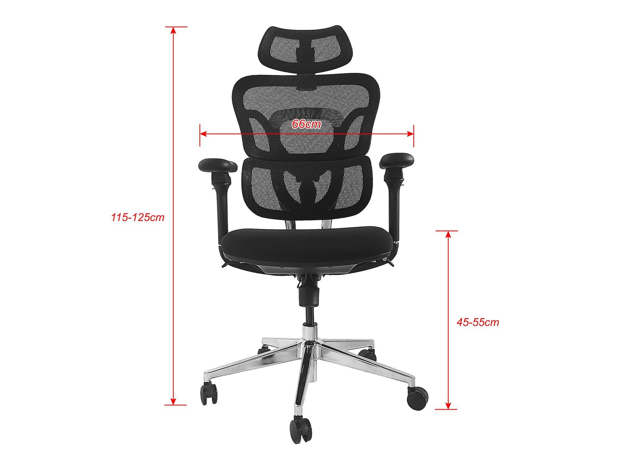 Cadeira de Escritório Ergonómica EQUIP 651053 (150 kg - 55 cm - Rede, Nylon - Preto), miniatura 6
