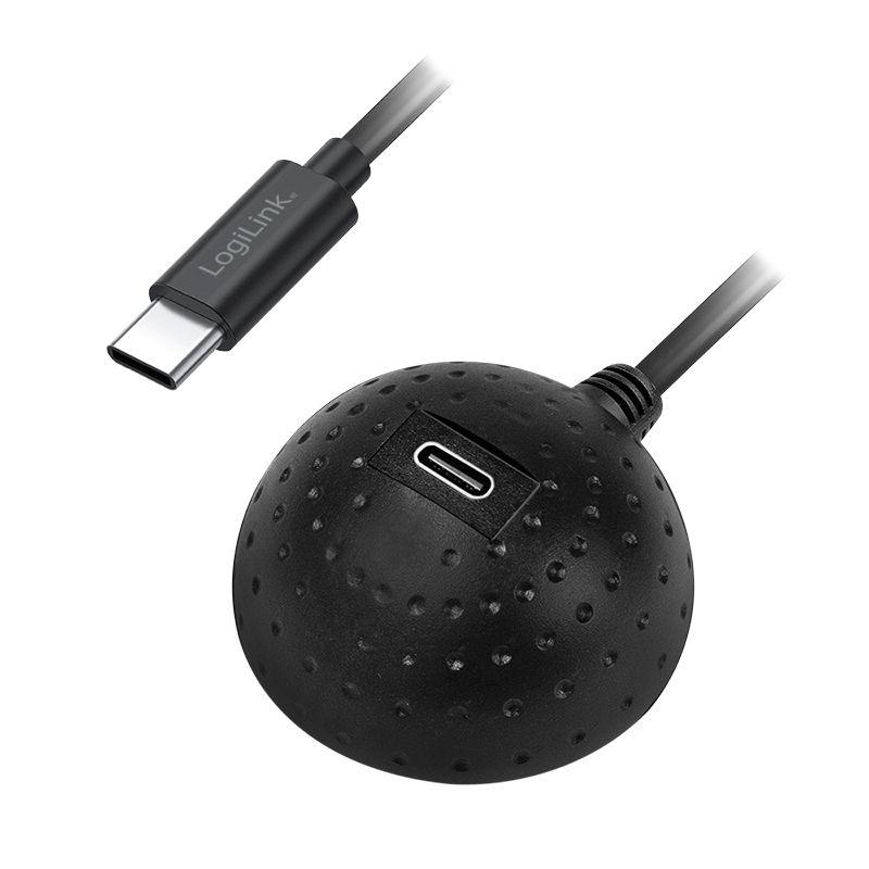 Cabo de Extensão USB-C LOGILINK CU0099 (1,5 m - USB-C - Preto)