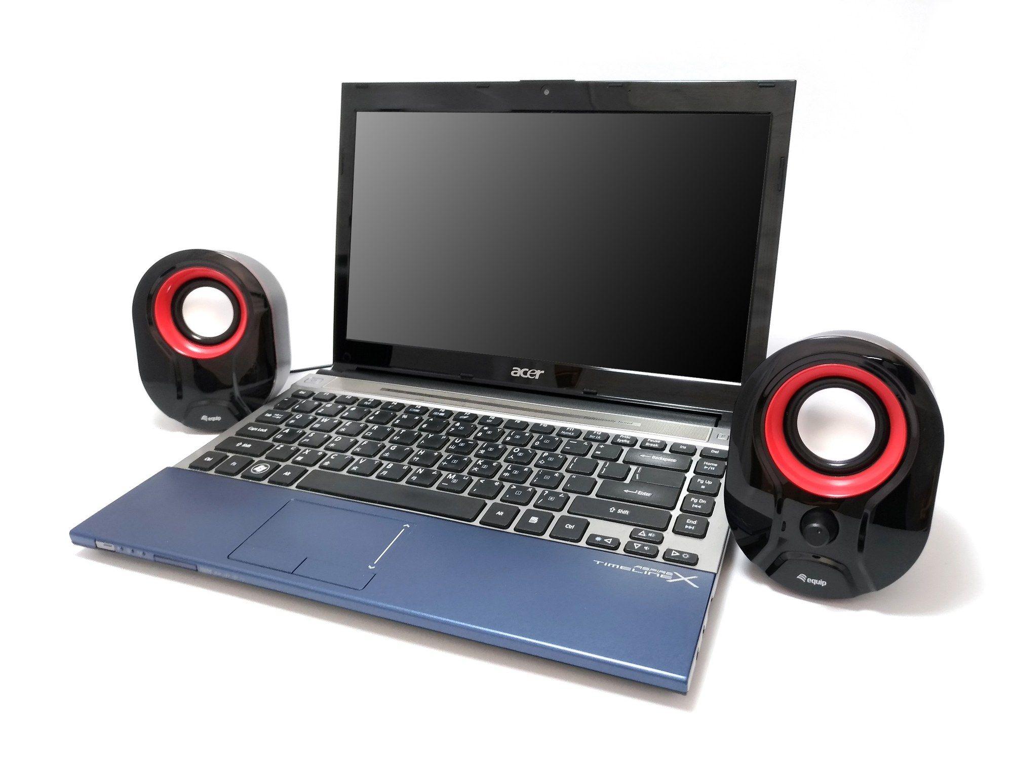 Colunas EQUIP Life USB 245332 (Com fios - 6 W - 2.0 canais - Preto e Vermelho), miniatura 3